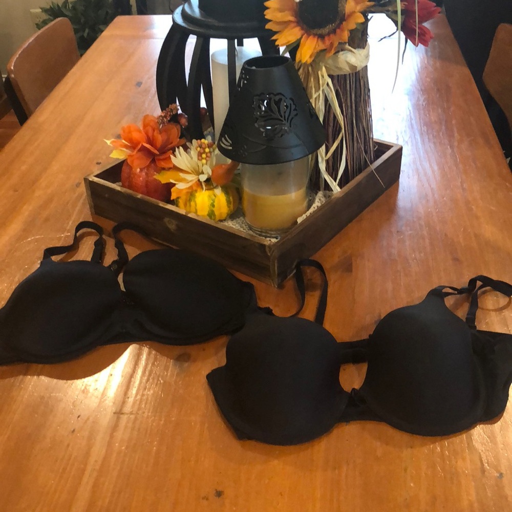 Lot of 2 Maiden form black bras 36c